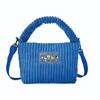 SNOOPY Corduroy 2Way Shoulder Hand Bag BLUE