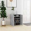 VidaXL Shoe Cabinet Concrete Grey, 60x35x70 Cm Chipboard