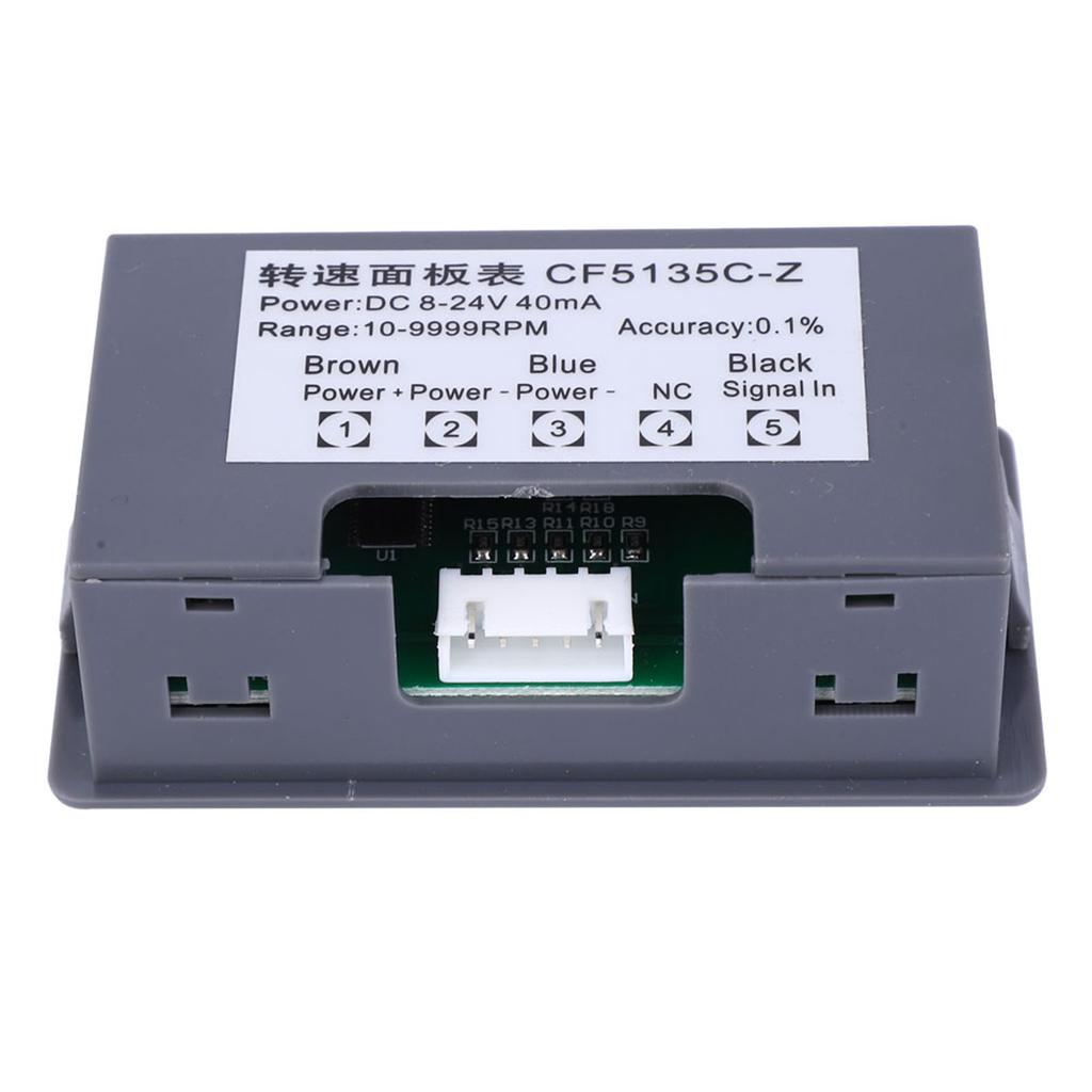 Зеленый 4-значный светодиодный тахометр двигателя, измеритель скорости вращения NPN, датчик приближения зала