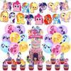 My Little Pony Birthday Decoration Party Set My Little Pony Anime Manga Toy Character Children Cute Funny Boys Girls Pink Yellow Blue Happy Birthday
