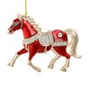 Horse Christmas Ornaments Sparkly Rhinestone Horse Hanging Decoration Acrylic Christmas Tree Ornament for Winter Xmas Party Supplies Holiday Decor