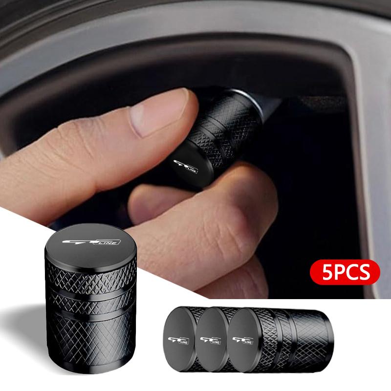 5PCS Aluminum Alloy Car Wheel Tire Valve Stem Caps Waterproof For Kia GT Line Sportage Ceed Picanto K5 K4 K3 KX5 Accessories EG4