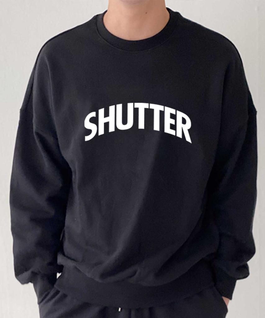 SHIRTER Худи оверсайз с логотипом-аркой (Srts401) черный