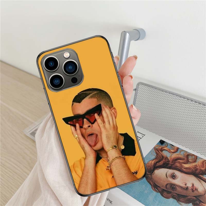 B-Bad B-Bunny Phone Case For Iphone 17 Air 16 15 Pro Max 14 Plus 16E Coque 13 Pro 12 Mini 11 Clear Cover Silicone Cute Shell Sof