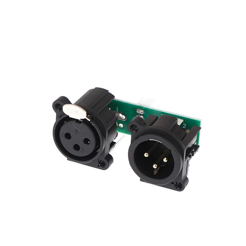 Stage Beam Lighting Device Accessories Three Core Xlr Socket With Signal Board /Xlr Socket With The Pcb Pannel