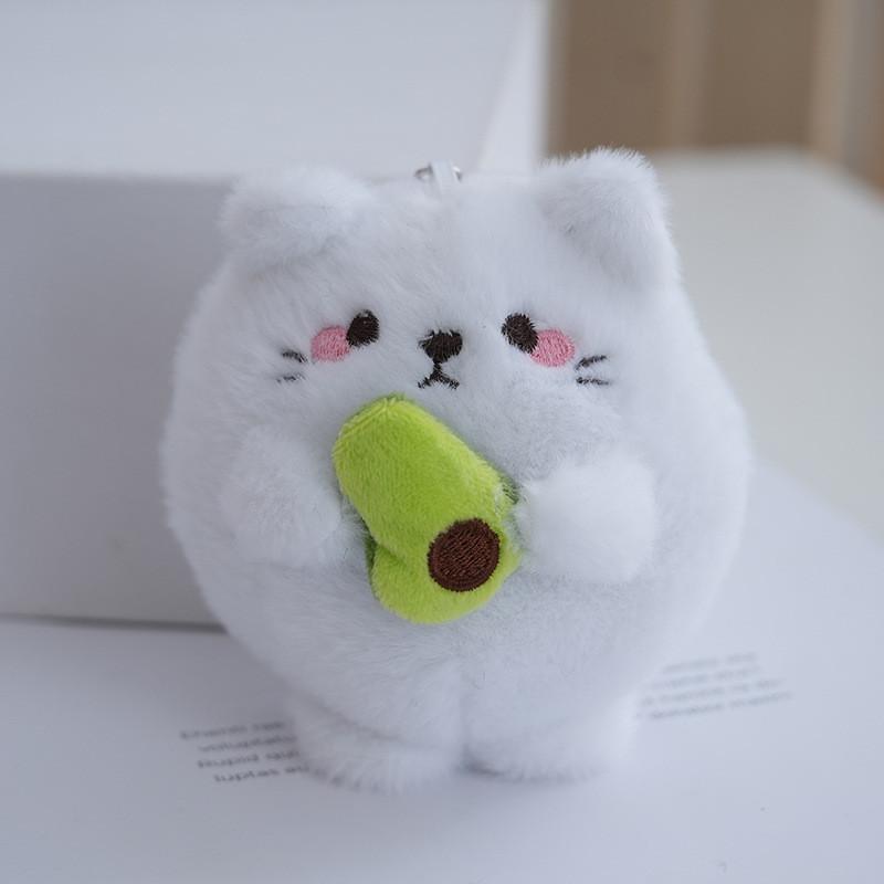 Кошка Маленькая Очаровательная С плюшем И ПП Хлопком Брелок для Шарма для Сумки Аксессуары