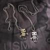 Punk Hip Hop Stainless Steel Metal Pendant Choker Robot Necklace Man Necklace Birthday Present