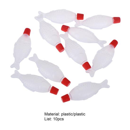 Yousheng 10 шт./компл. креативная бутылка в форме рыбы, симпатичная компактная пластиковая бутылка для приправ для дома