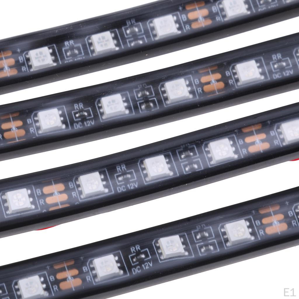 LED 8Color RGB Strip Sound Activated Car Interior Ambient Light