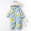 Baby Autumn Winter Ski Suit Thicken Baby Jumpsuit Warm Children Clothing Set Waterproof Hooded Boys Overalls New Baby Girls Snowsuit 2024 New