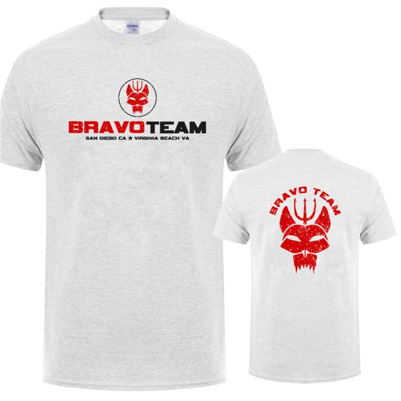 Naval Seals Bravo Team Symbol Seal Team T Shirt Summer Cool Unisex Streetwear Top Short Sleeve Cotton Birthday Gifts Tshirt Dy129