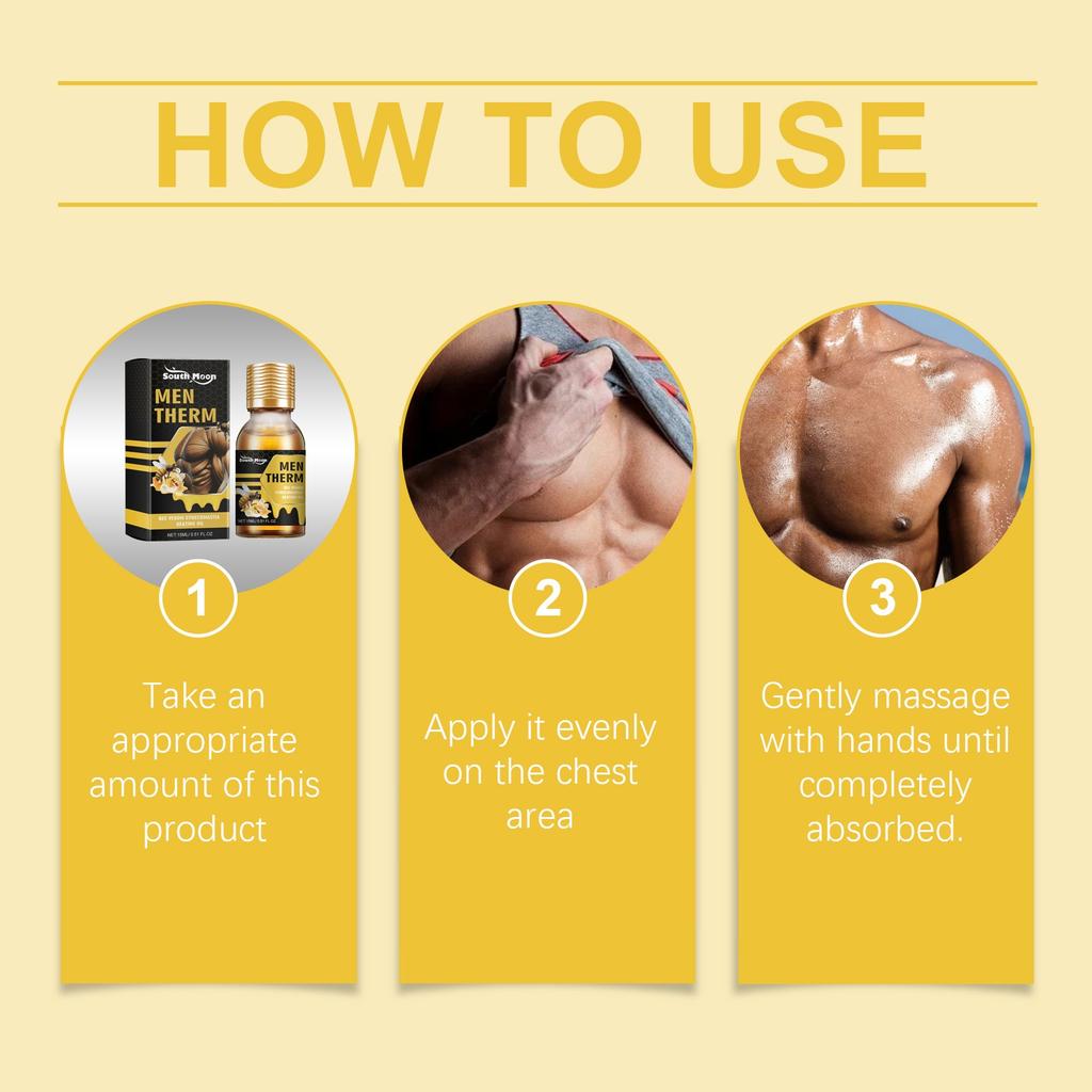 Мужское массажное масло для груди увлажняет кожу всего тела с помощью мужского масла для груди 15мл