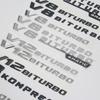 Боковые буквы Fender V8 V12 BITURBO KOMPRESSOR TURBO эмблемы значки для наклейки на автомобиль