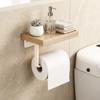 Self Adhesive Toilet Paper Organizer No Drilling Wall Mounted Rack Tissue Holder  Bathroom Use
