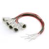 5PCS Miniature Bulb Bases 110V E10 Screw Type Lamp Holder With Wire
