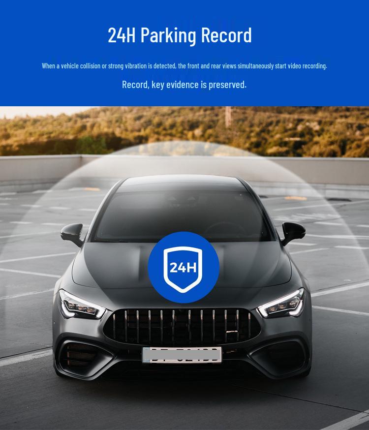 4K Двойной автомобильный видеорегистратор с GPS, WiFi и камерой ночного видения