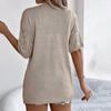 Women's Fashion Hollow-Out Short-Sleeved Knitted Cardigan Holiday Sunscreen Shirt
