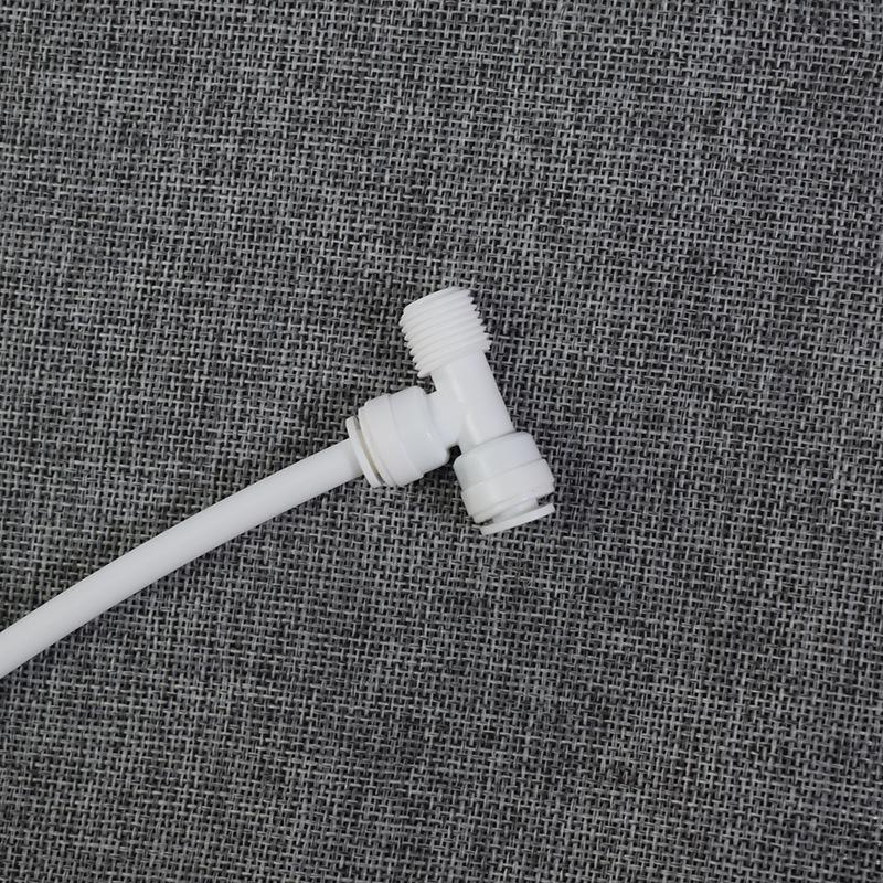 1/2" External Thread T-Type Side 7544 Three-Way Water Purifier Connector for PE Pipe