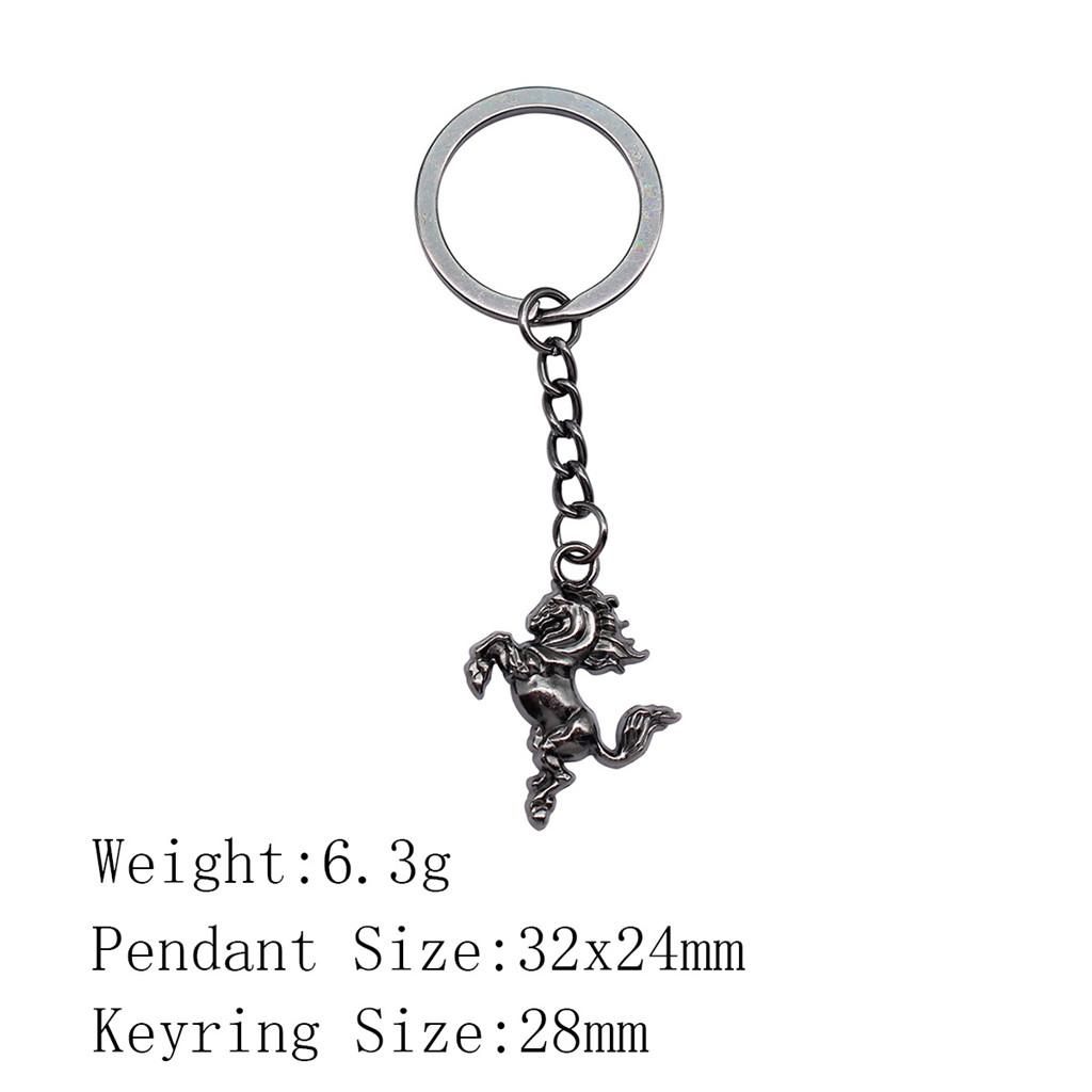 Металлический брелок в виде головы лошади/единорога - 52x51 мм, 19,9 г, Идеально подходит для сумок и домашнего декора