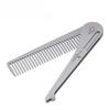 Foldable Mini Portable Comb  Durable Stainless Steel Beard , Hair Comb with Ergonomic Handle, Compact Travel Design for Men/Women, Beard Maintenance,