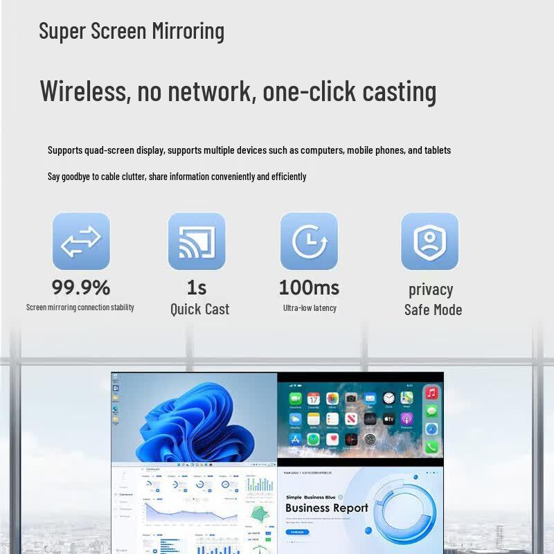 Skyworth 65C3GT 65-inch 4K UHD Conference TV with Mobile Cart (CN version)