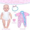 14-inch Baby Soothing Doll Set - Children's Early Education Soft Cotton Body Doll