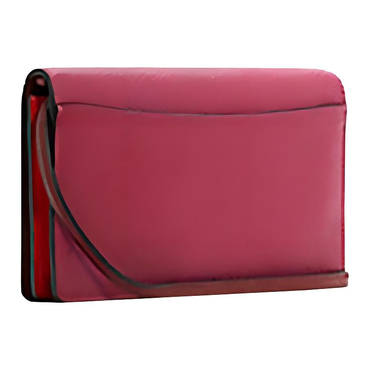 Coach Anna 20 Logo Embossed Flap Pebble Leather Crossbody Bag Small Women crossbody bag Pink C5887-IMRPC