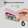 Portable Pill Box 4 Compartments Transparent Pill Case Travel Pill Organizer Tablet Dispenser with Slider Lock
