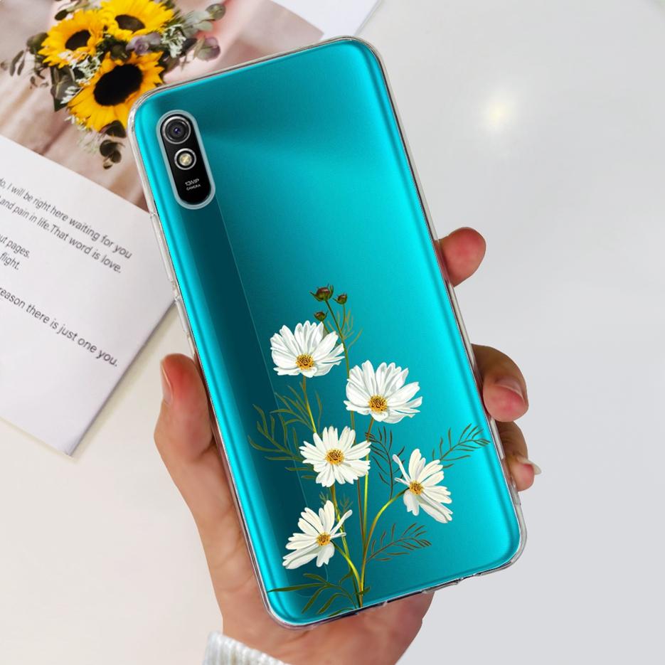 Для Xiaomi Redmi 9A Чехол Redmi 9AT Стильный Расписной Чехол Прозрачный Силиконовый Чехол для Телефона Для Xiaomi Redmi 9A Sport Redmi9A T Мягкие Чехлы