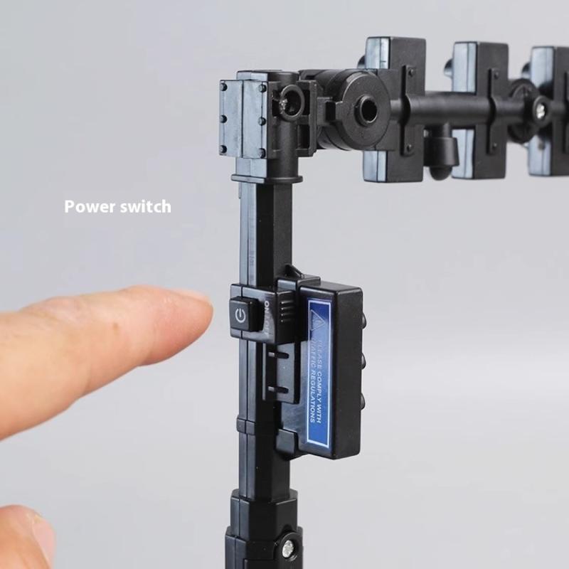 1 шт. Лампа Блок Кирпич Городской Уличный Вид Детали Безопасность Образование Светофор Игрушка Указатель Барьер Индикатор Скорости Предупреждение Подарки