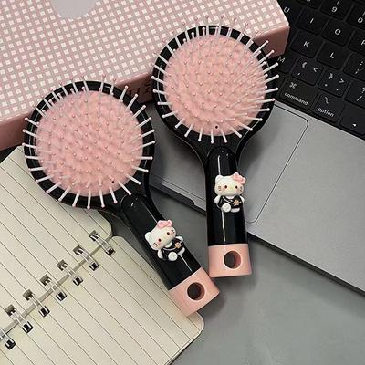 2 в 1 Расческа-зеркало Hello Kitty с подушкой-аэроподушкой Sanrio Кошка Kt Пушистая расческа с воздушной подушкой Расческа для массажа головы Расческа для меридианов кожи головы