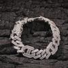 New Hip Hop Gold Jewelry Gold Silver Zircon Cuban Link Bracelet Bling Micro Zircon Bracelet Women Men Iced Out Diamond Bracelets