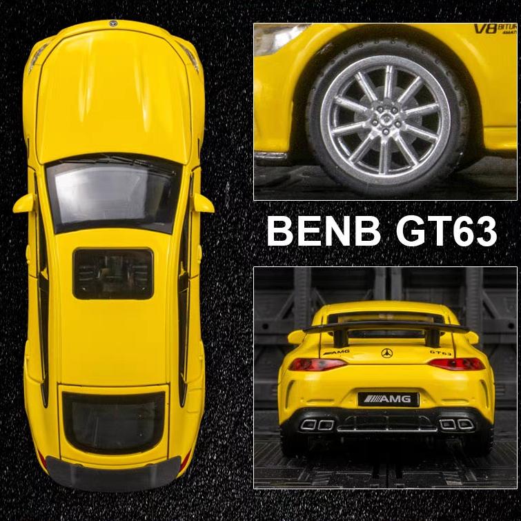 Mercedes Benz GT63 AMG Купе Симуляция Литые и Игрушечные Транспортные Средства Звуки и Свет Машинка с Инерционным Двигателем 1:32 Подарки из сплава для детей
