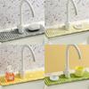 За раковиной Защита от брызг Нескользящий Коврик для сбора воды Мягкая Подкладка для сушки раковины Кухня