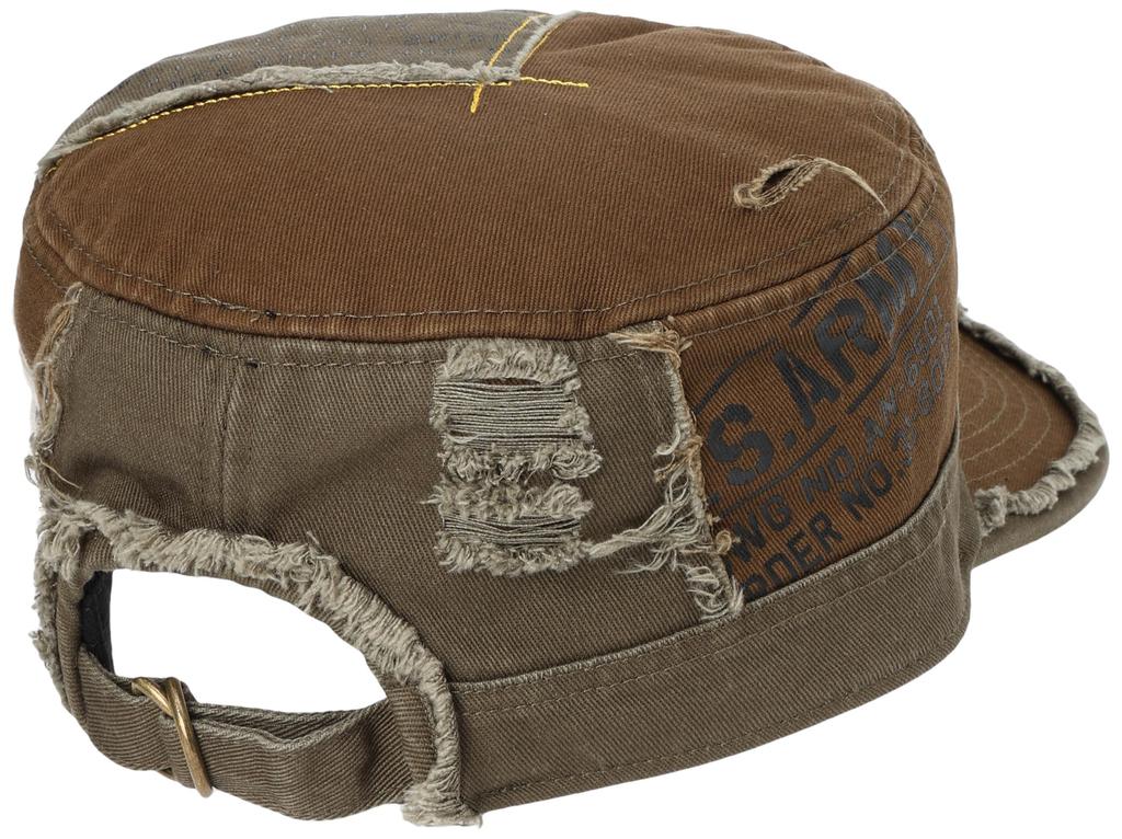 Рабочая кепка с эффектом потертости, винтажная обработка, цвет хаки [Avirex]