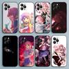 Чехол для телефона Mirai Nikki Gasai Yuno Аниме Для iPhone 17,16,15,14,13,12,Pro,Max,Plus,E,SE4,Air,Mini Черный Мягкий Чехол