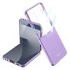 GKK Однотонный противоударный ПК-чехол для Samsung Z Flip7 - Большое окно, Ощущение кожи, Трансграничный, Защита складного экрана