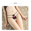 Pearl Massage Thong Sexy Underwear Open-file Women's Sexy Low-rise Japanese Hollow Foreign Trade T-pants 2214
