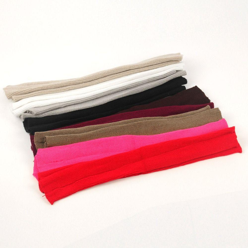 Knitted Arm Sleeve Gloves Solid Elbow Mitten Y2K Arm Cover Gloves for Women Girls