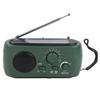 Солнечно-ручной радиоприемник AM FM со светодиодным фонариком и зарядным устройством для телефона в экстренных ситуациях