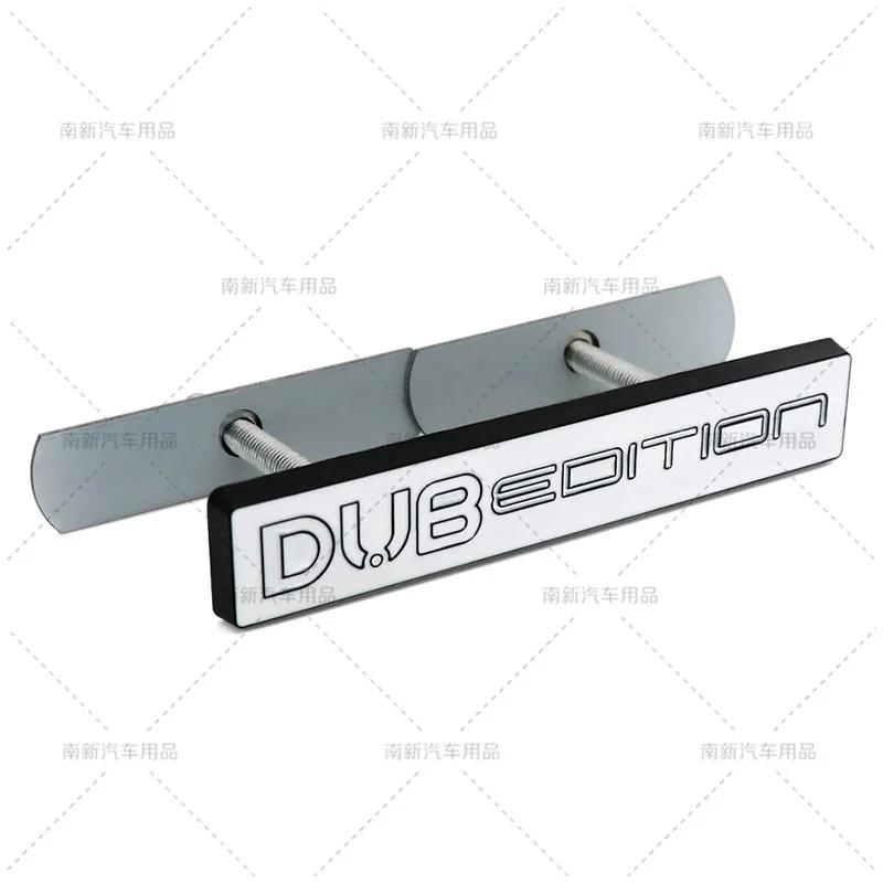 1Pc 3D Metal Car DUB EDITION Logo Rear Trunk Front Grille Decals Emblem Badge Sticker For Passat Polo Golf GTI Touran Tiguan