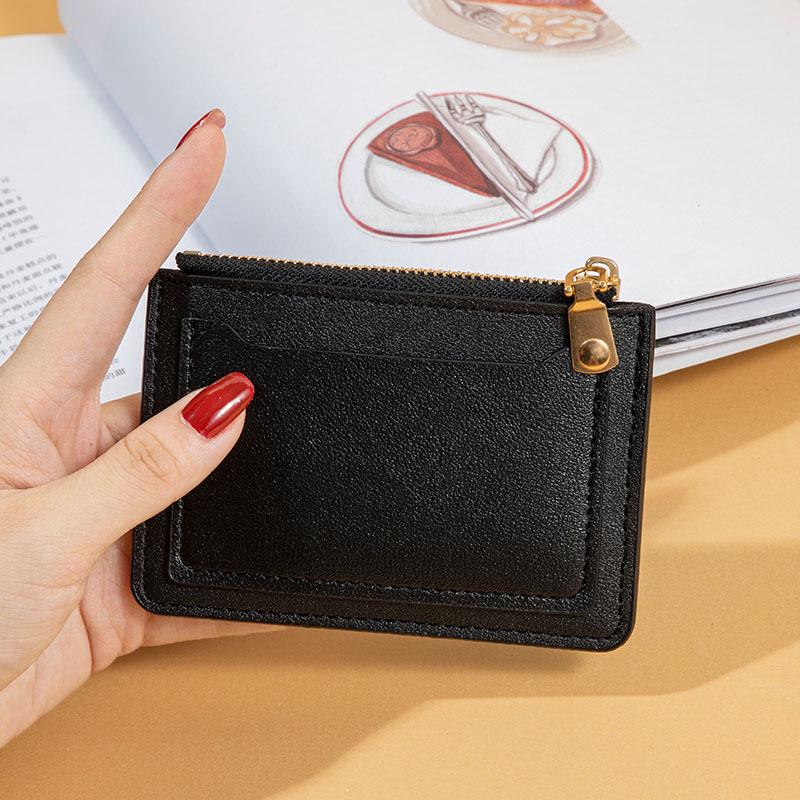 Сумка для монет на молнии для девочек 2022 года с отделениями для нескольких карт — корейский стиль