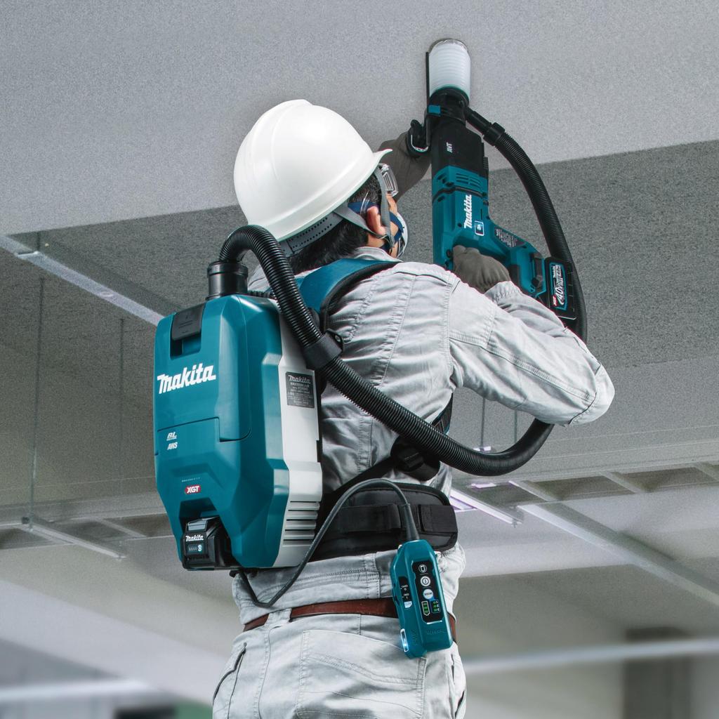 Makita Rechargeable Back Dust Collector 40Vmax Sold Separately VC009GZ Battery/Charger