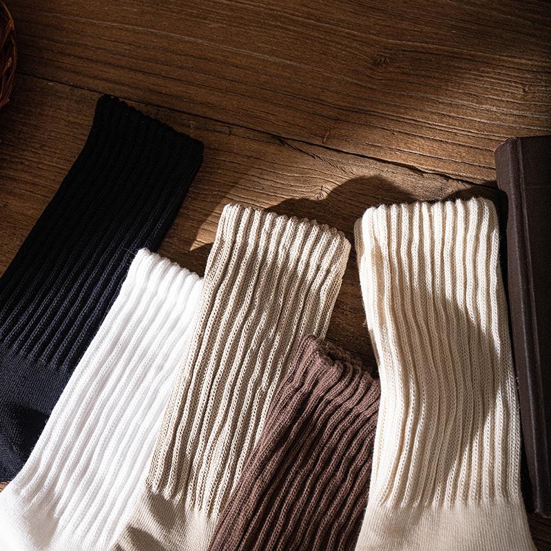 Носки-гольфы Ami Kaji Носки из толстой нити Носки средней длины Ретро Толстая вязка Американские чулки