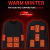 22 зоны обогрева, зимний комплект нижнего белья с электрическим подогревом, мотоциклетная куртка, куртка с USB-нагревом, мужская и женская термоодежда, S-5XL