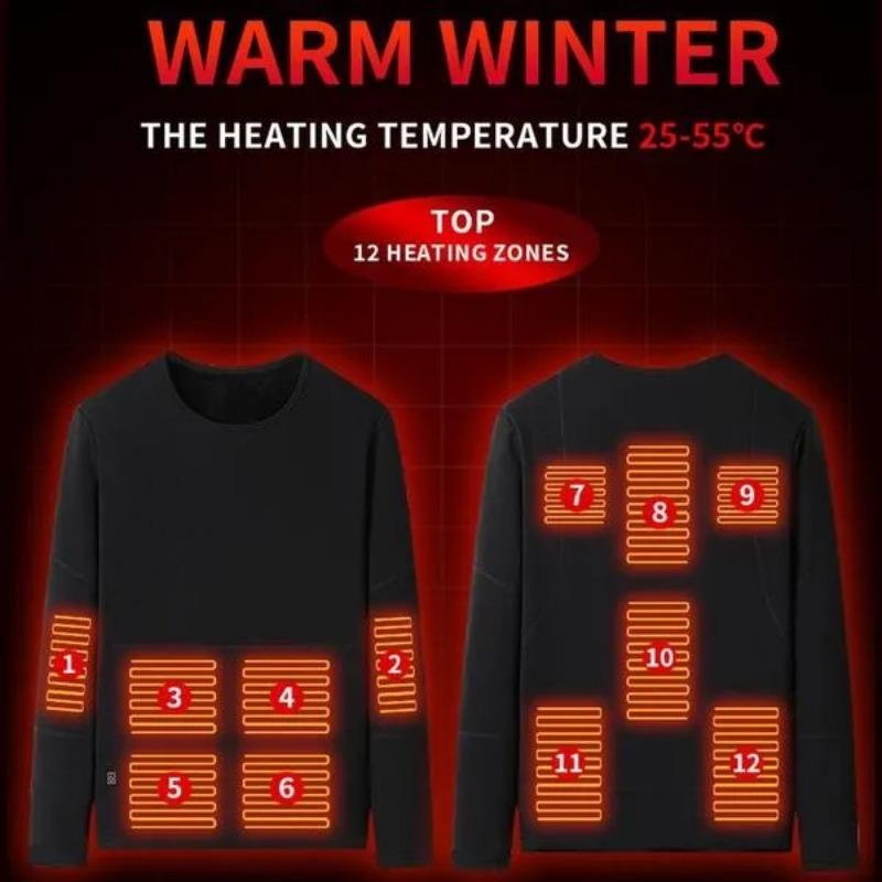 22 зоны обогрева, зимний комплект нижнего белья с электрическим подогревом, мотоциклетная куртка, куртка с USB-нагревом, мужская и женская термоодежда, S-5XL