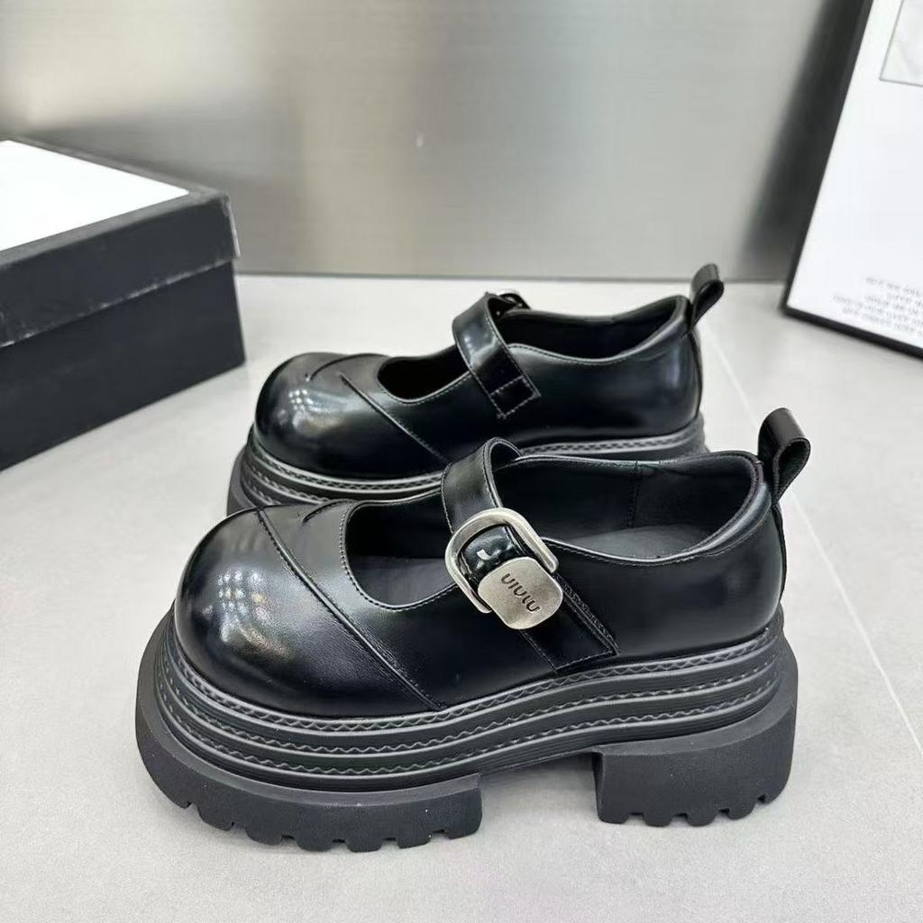 Нишевый дизайн, туфли на толстой подошве, новые туфли на среднем каблуке, высокого класса, Marfried Street, высокая ценность, Lizhen, туфли с неглубоким вырезом