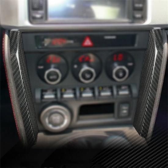 Carbon Fiber Front Center Console Panel Cover For Subaru BRZ Toyata 86 13-20