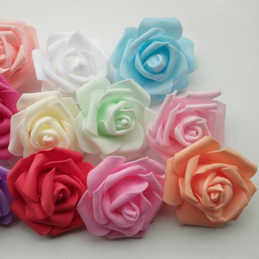DIY Rose Foam Home Room Flowers 25/50/100Pcs Свадебный искусственный декор