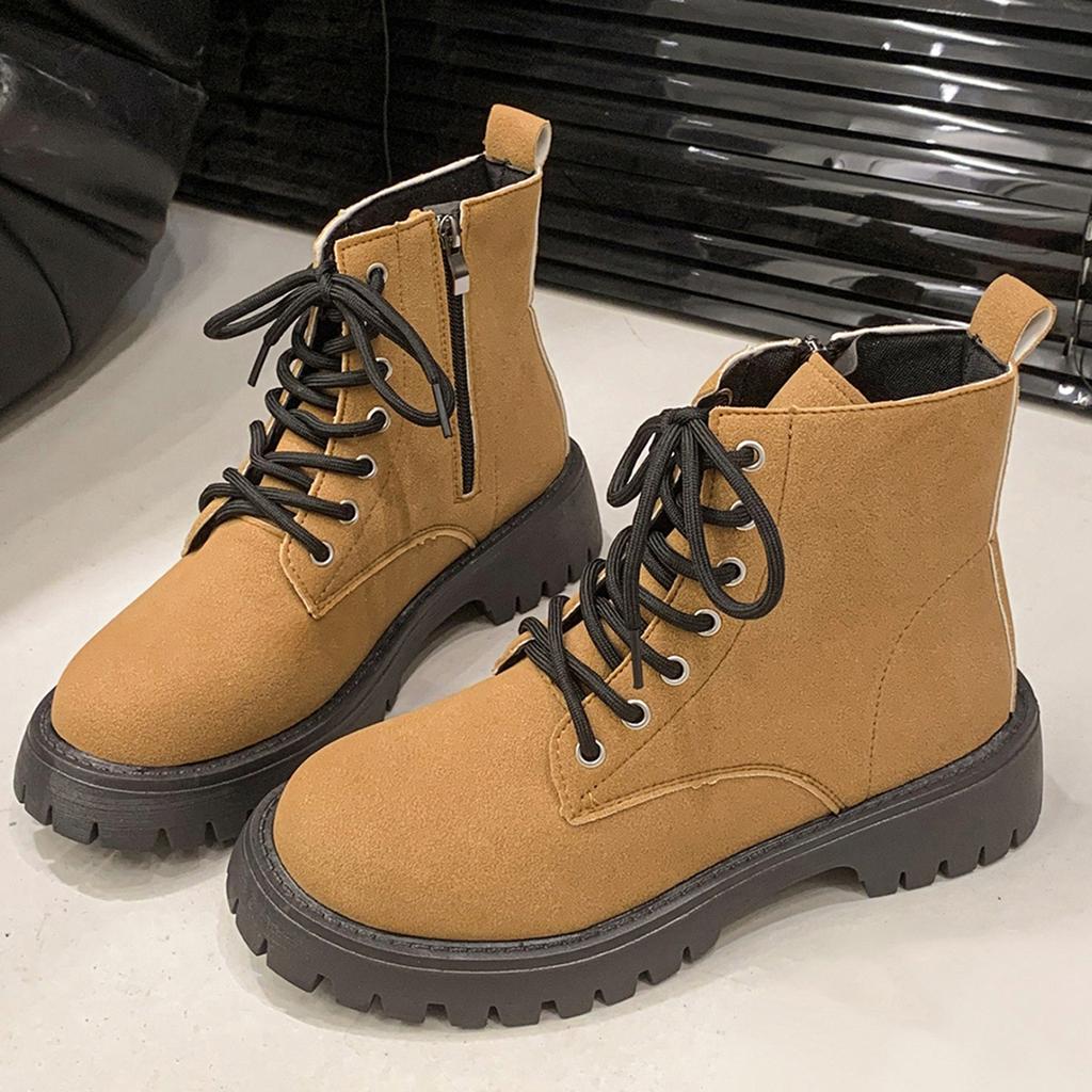 European Station Martin Boots Women's Autumn and Winter 2025 New Large Size Soft Leather Soft Sole Retro Women's Short Boots Frosted Tooling Boots